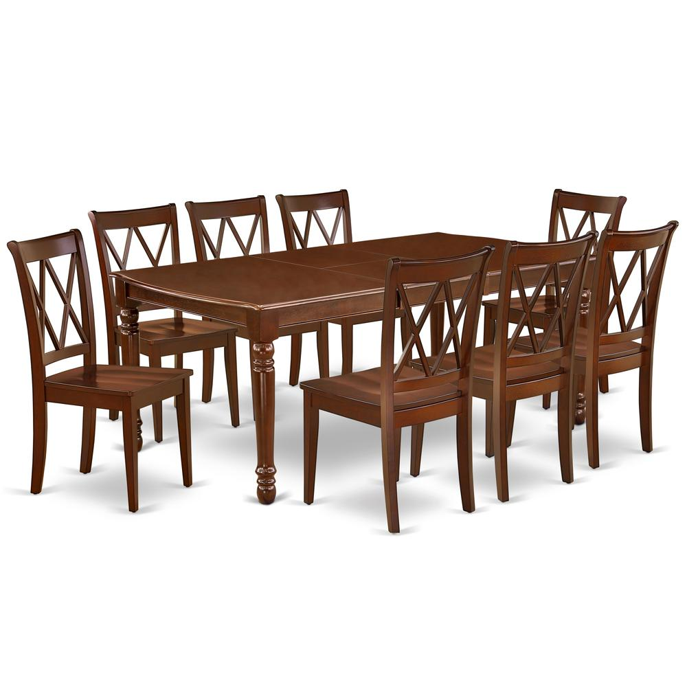 Dining Room Set Mahogany, DOCL9-MAH-W