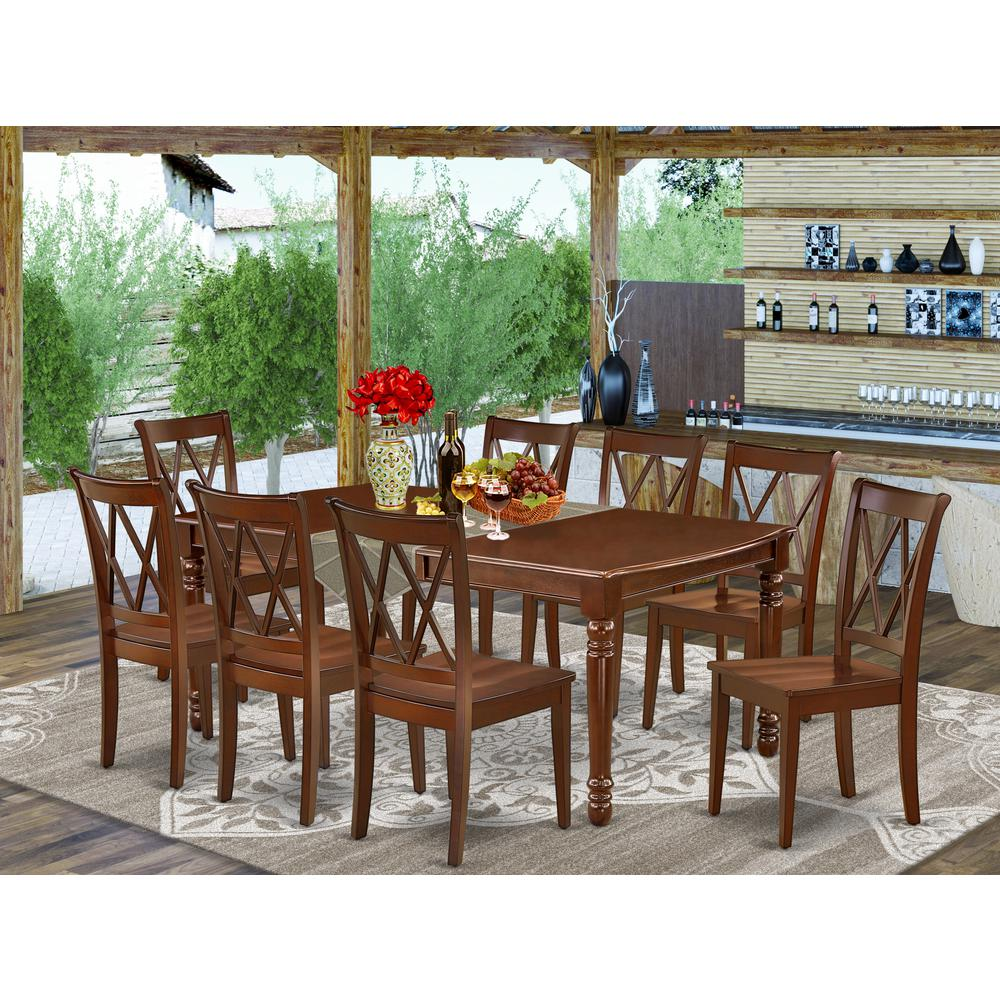 Dining Room Set Mahogany, DOCL9-MAH-W