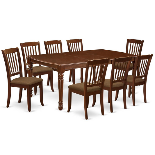 Dining Room Set Mahogany, DODA9-MAH-C