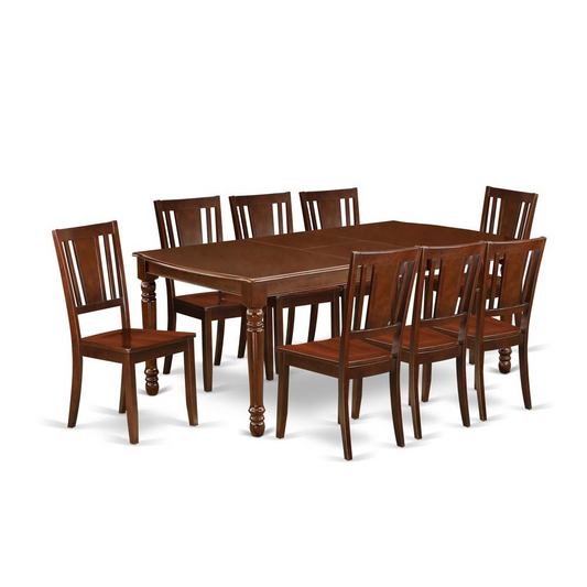 Dining Room Set Mahogany, DODU9-MAH-W