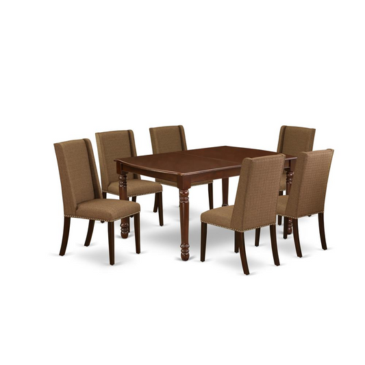 Dining Room Set Mahogany, DOFL7-MAH-18