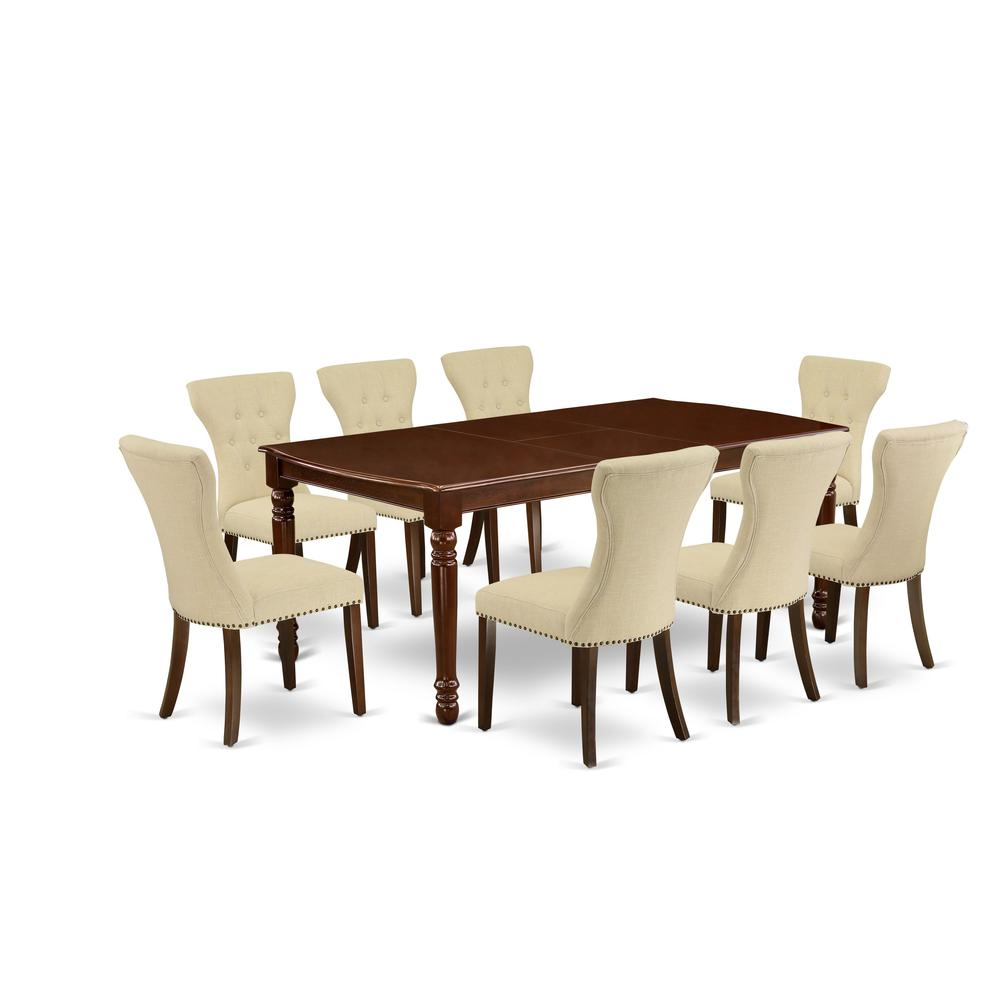 Dining Room Set Mahogany, DOGA9-MAH-32