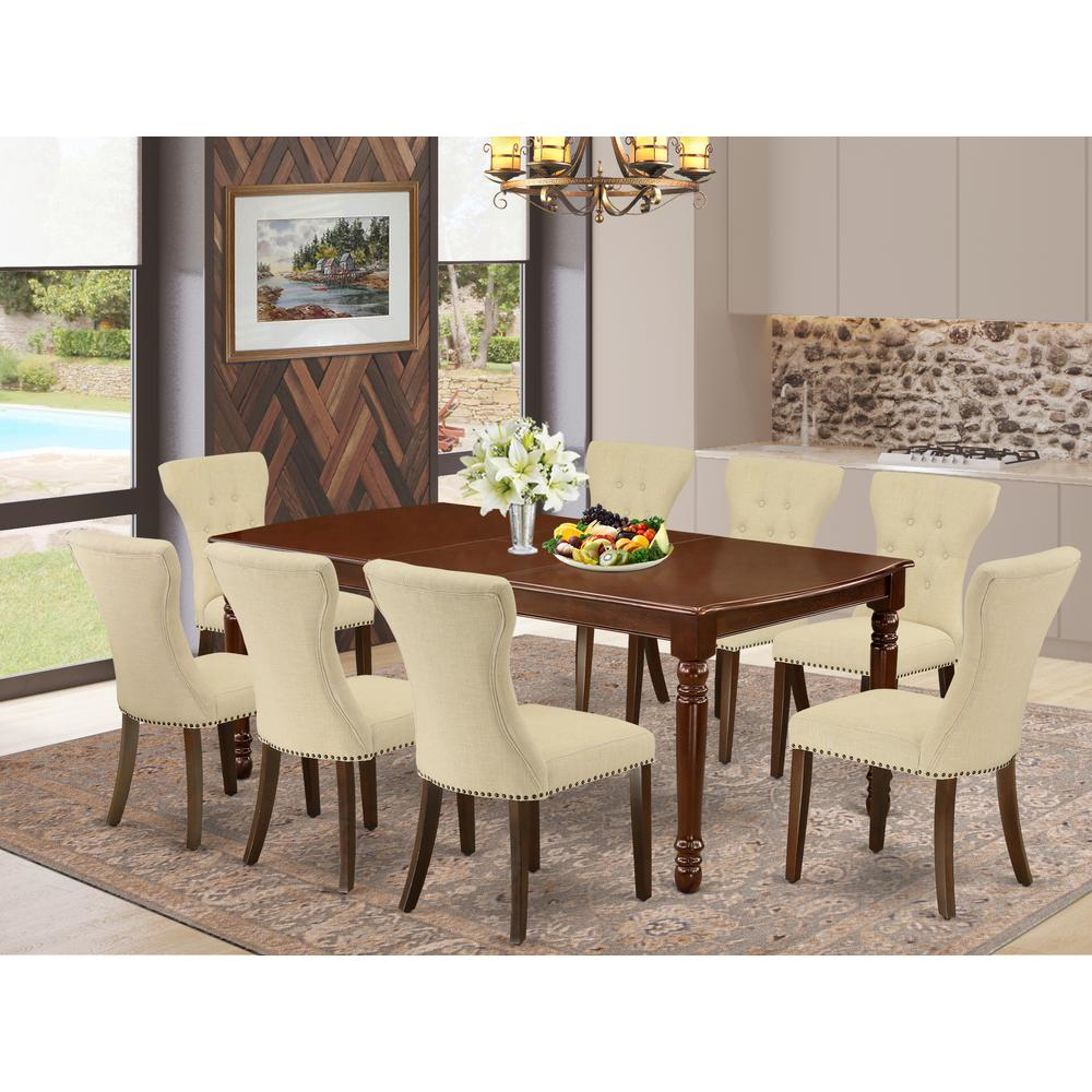 Dining Room Set Mahogany, DOGA9-MAH-32