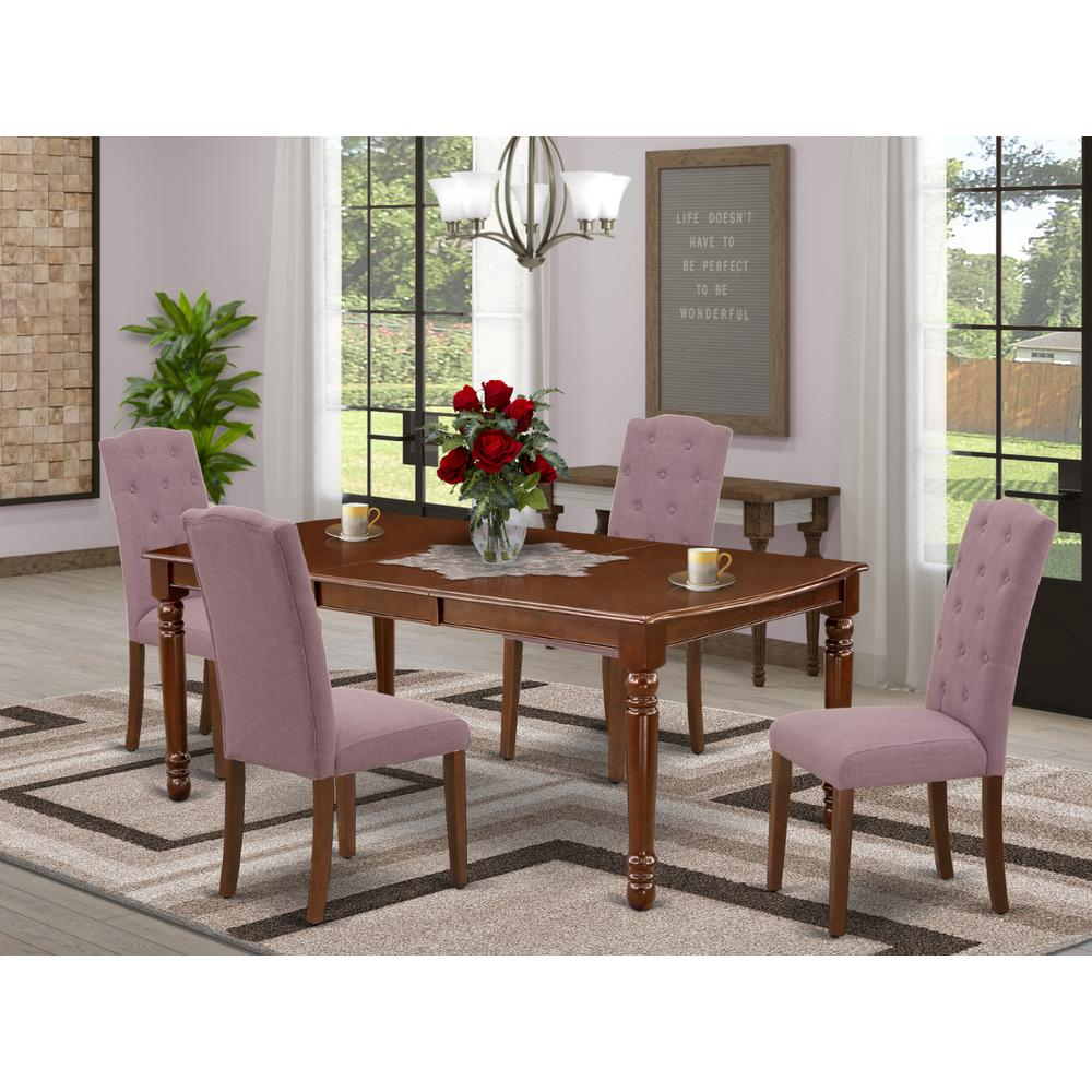 Dining Room Set Mahogany, DOCE5-MAH-10