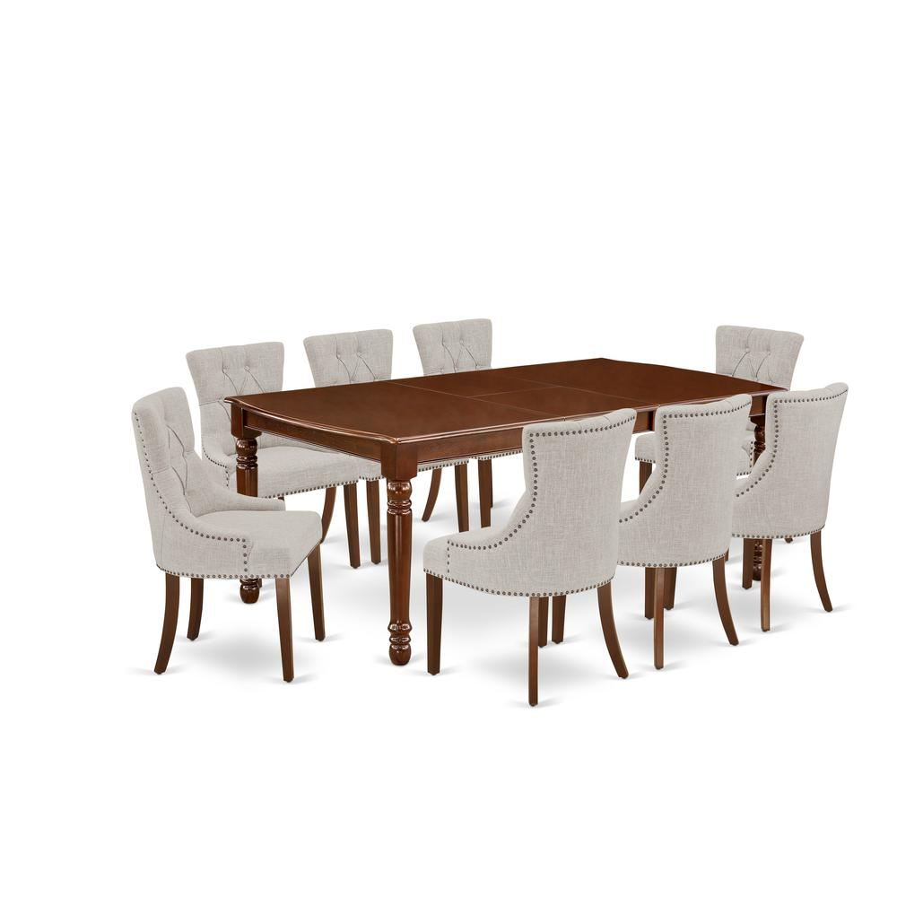 Dining Room Set Mahogany, DOFR9-MAH-05