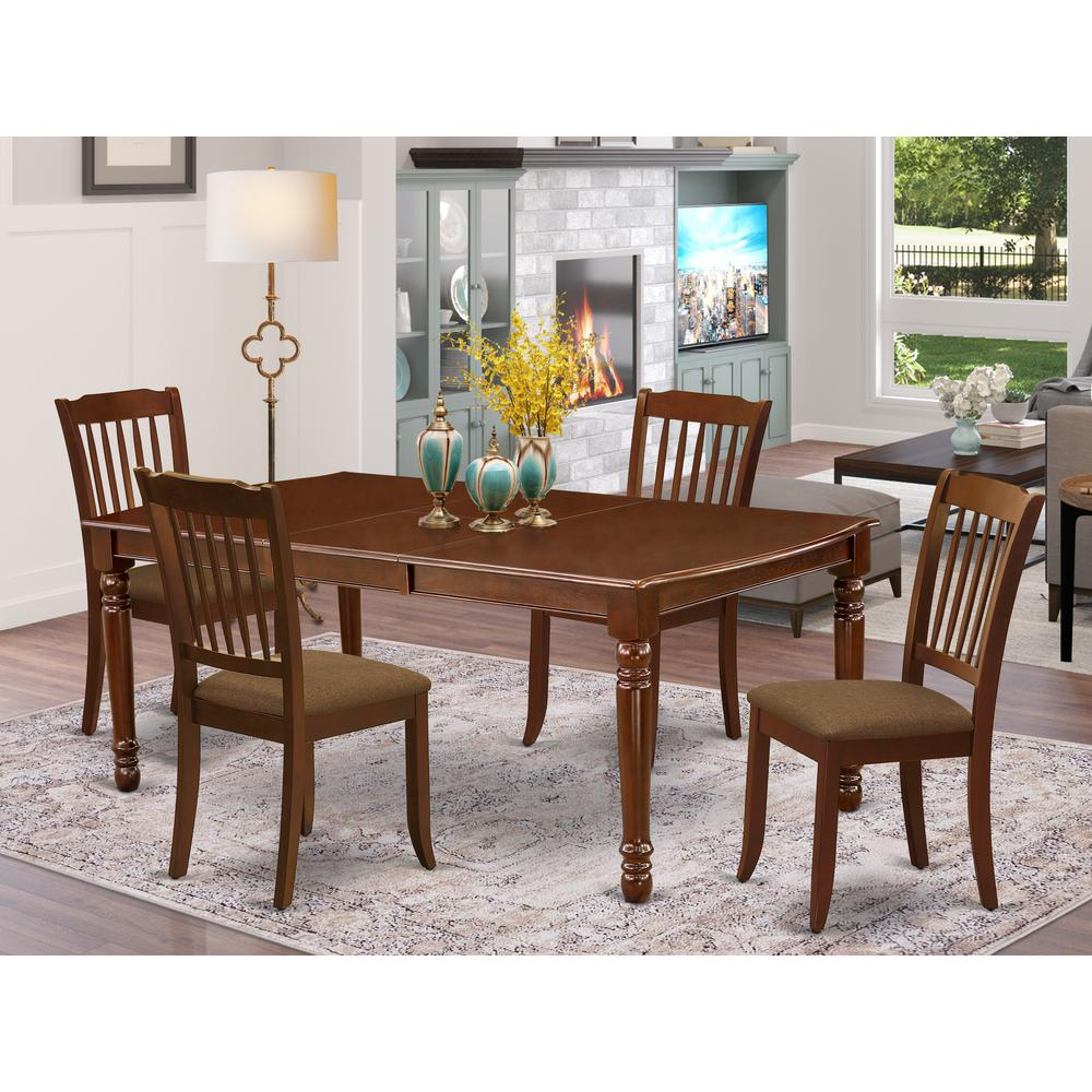 Dining Room Set Mahogany, DODA5-MAH-C