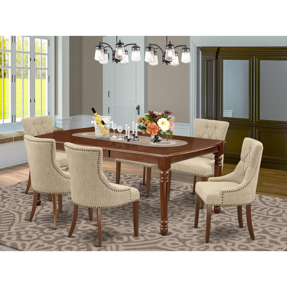 Dining Room Set Mahogany, DOFR7-MAH-05