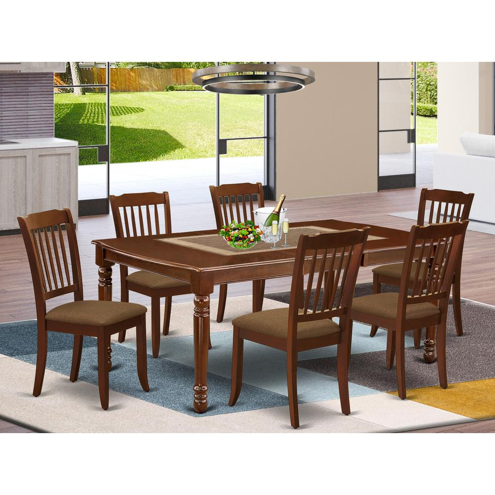 Dining Room Set Mahogany, DODA7-MAH-C