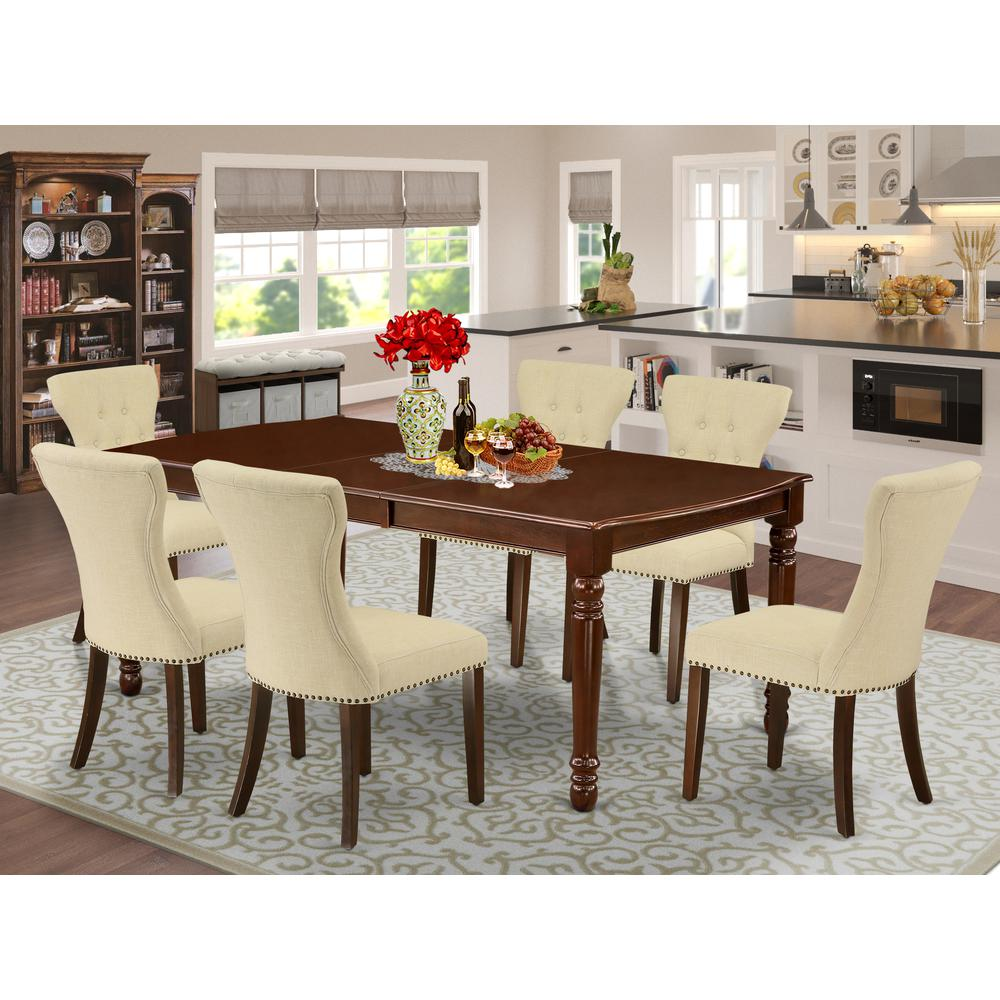 Dining Room Set Mahogany, DOGA7-MAH-32