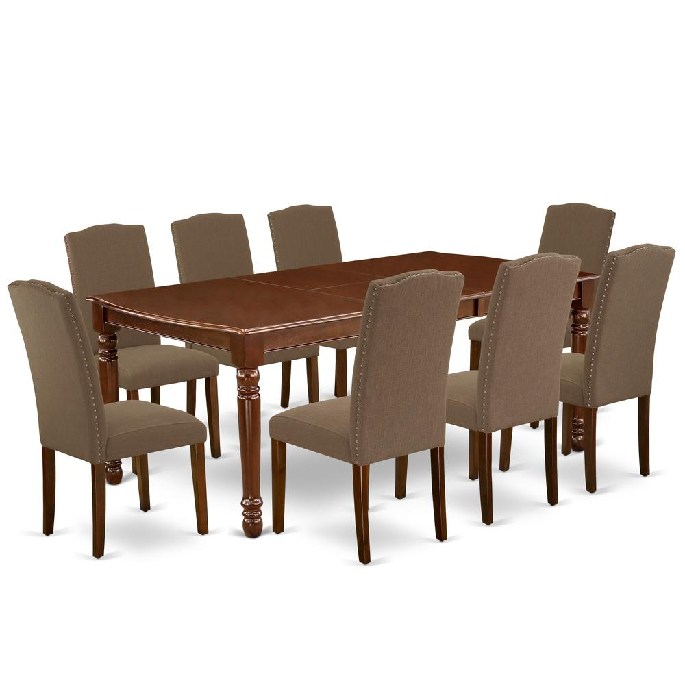 Dining Room Set Mahogany, DOEN9-MAH-18