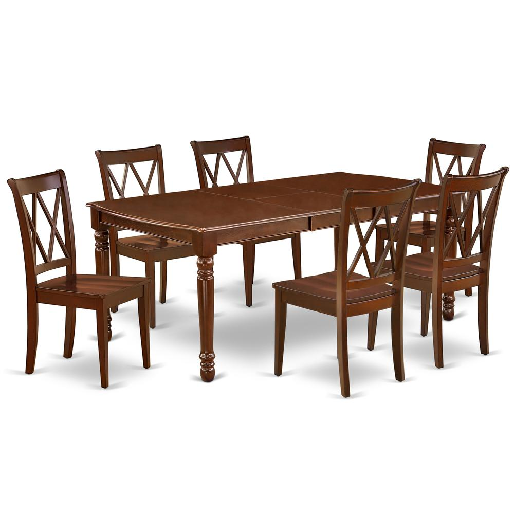 Dining Room Set Mahogany, DOCL7-MAH-W