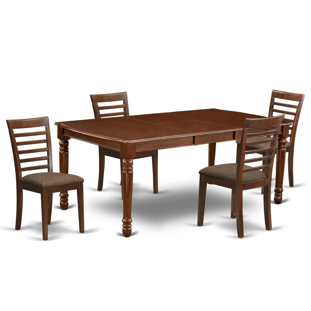 Dining Room Set Mahogany, DOML5-MAH-C