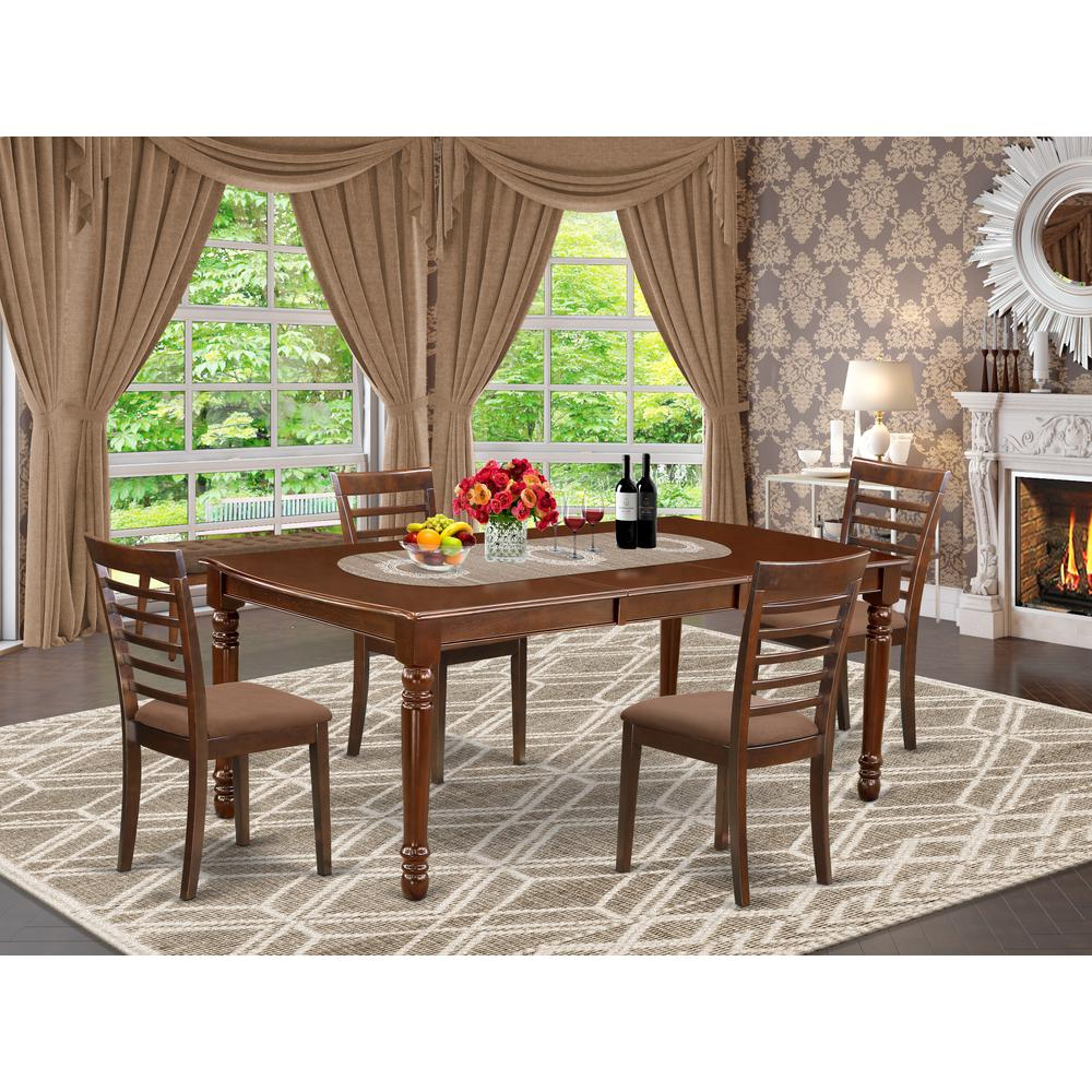 Dining Room Set Mahogany, DOML5-MAH-C