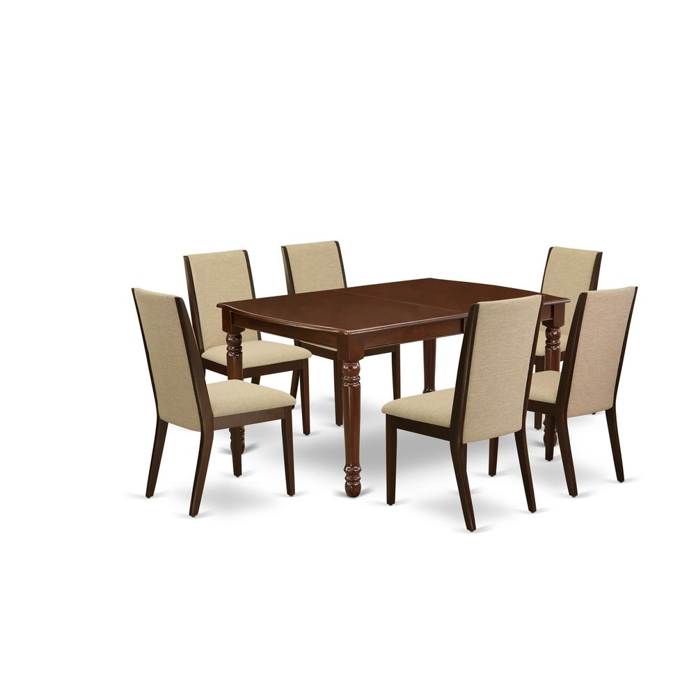 Dining Room Set Mahogany, DOLA7-MAH-04