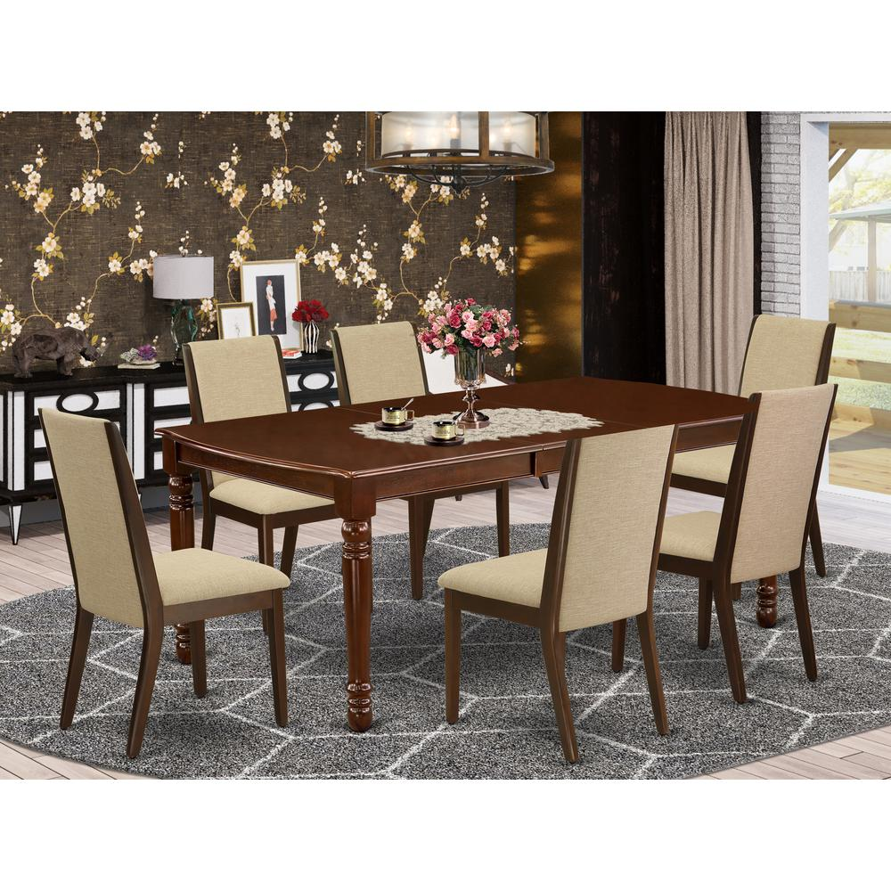 Dining Room Set Mahogany, DOLA7-MAH-04