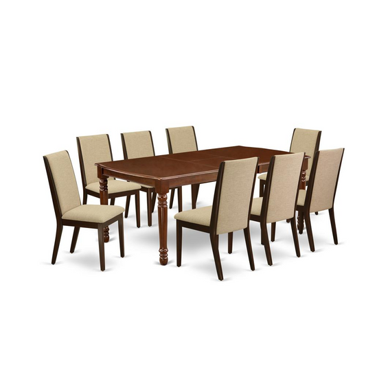 Dining Room Set Mahogany, DOLA9-MAH-04