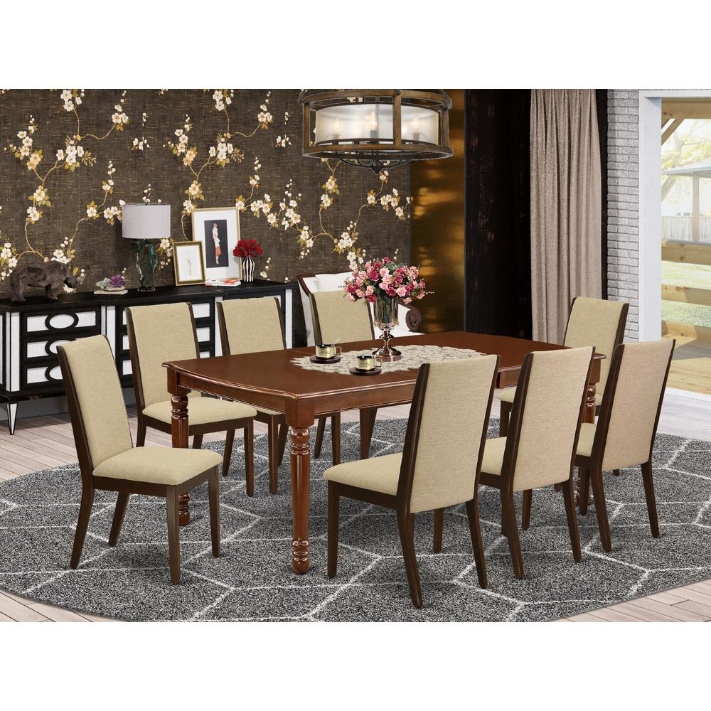 Dining Room Set Mahogany, DOLA9-MAH-04