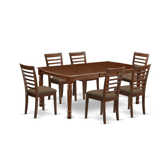 Dining Room Set Mahogany, DOML7-MAH-C