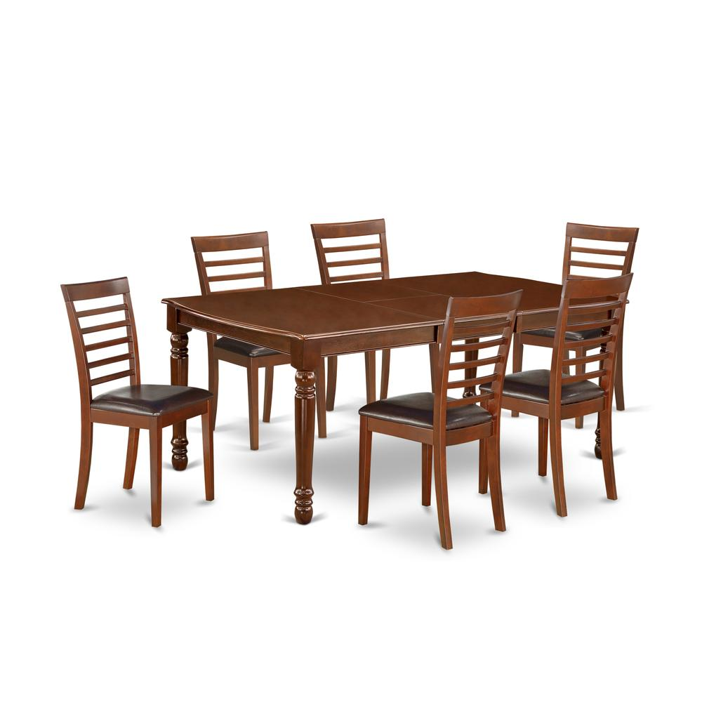 Dining Room Set Mahogany, DOML7-MAH-LC