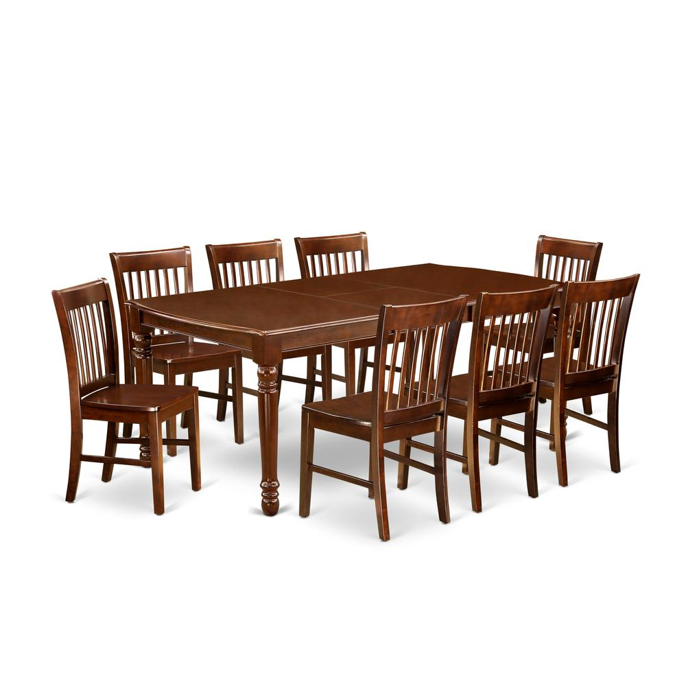 Dining Room Set Mahogany, DONO9-MAH-W