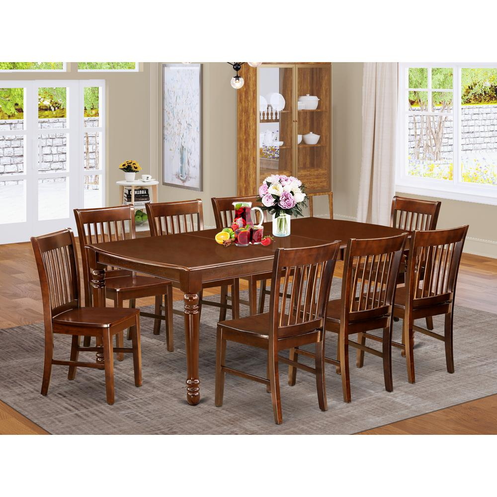 Dining Room Set Mahogany, DONO9-MAH-W