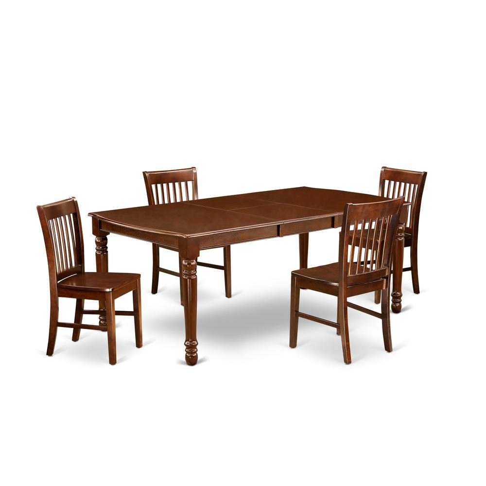 Dining Room Set Mahogany, DONO5-MAH-W