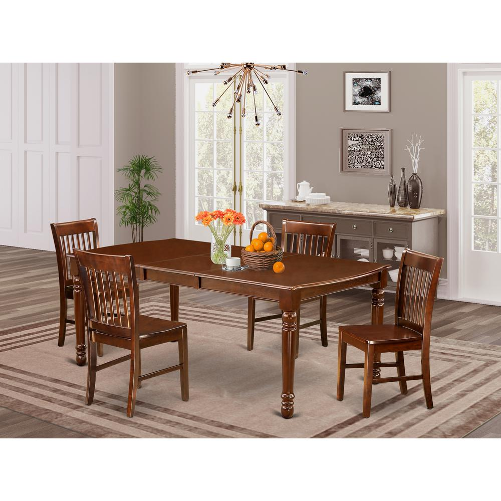 Dining Room Set Mahogany, DONO5-MAH-W