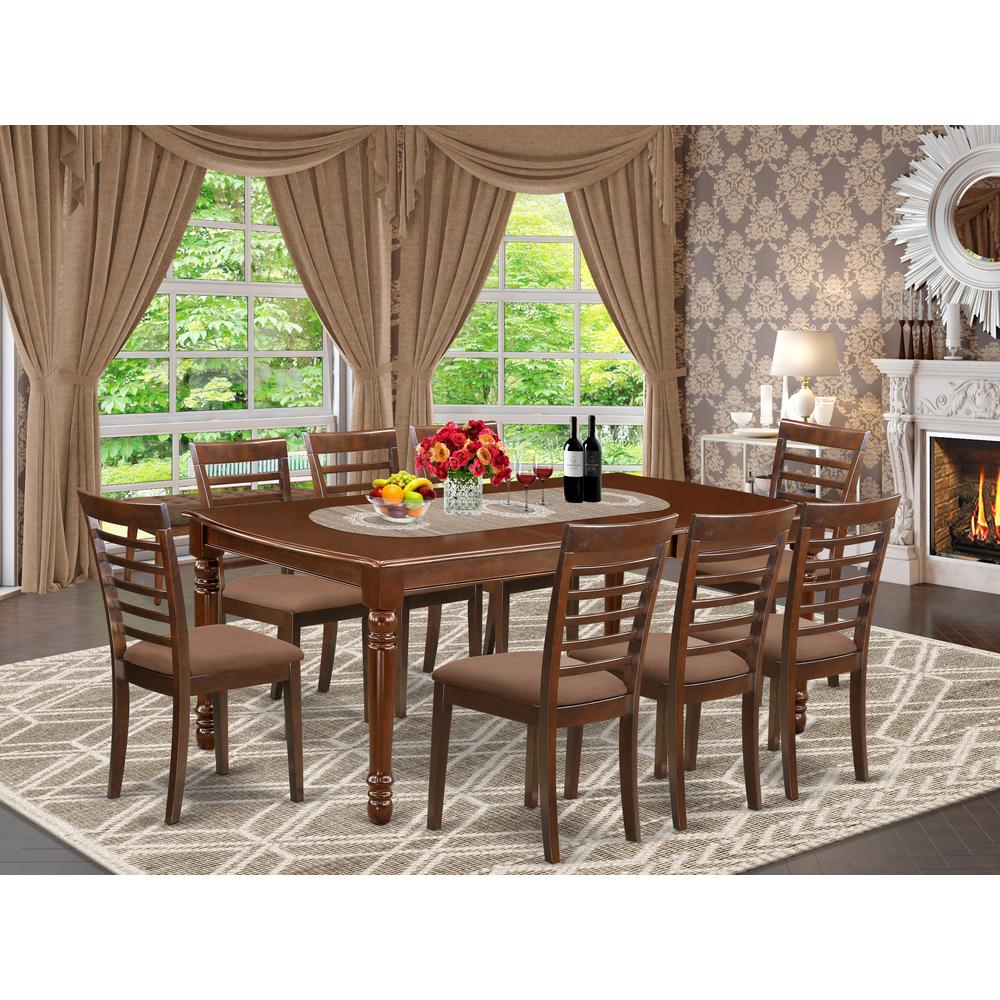 Dining Room Set Mahogany, DOML9-MAH-C