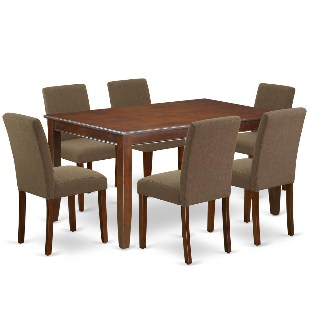 Dining Room Set Mahogany, DUAB7-MAH-18