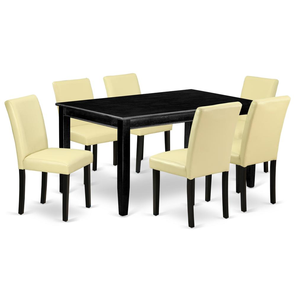 Dining Room Set Black, DUAB7-BLK-73