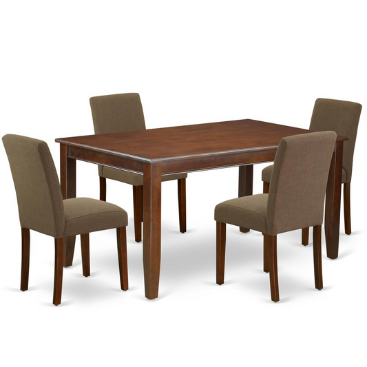 Dining Room Set Mahogany, DUAB5-MAH-18