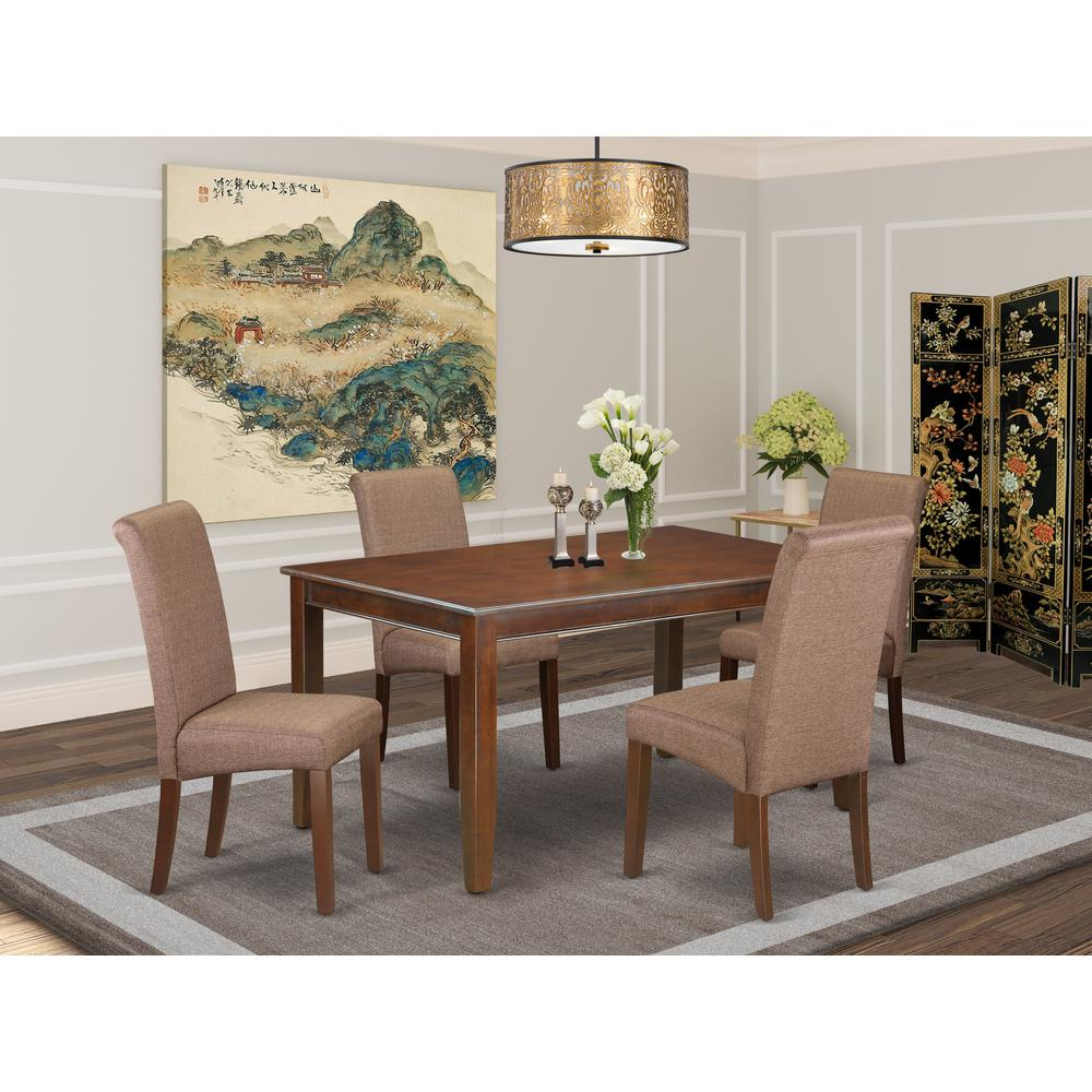 Dining Room Set Mahogany, DUBA5-MAH-18