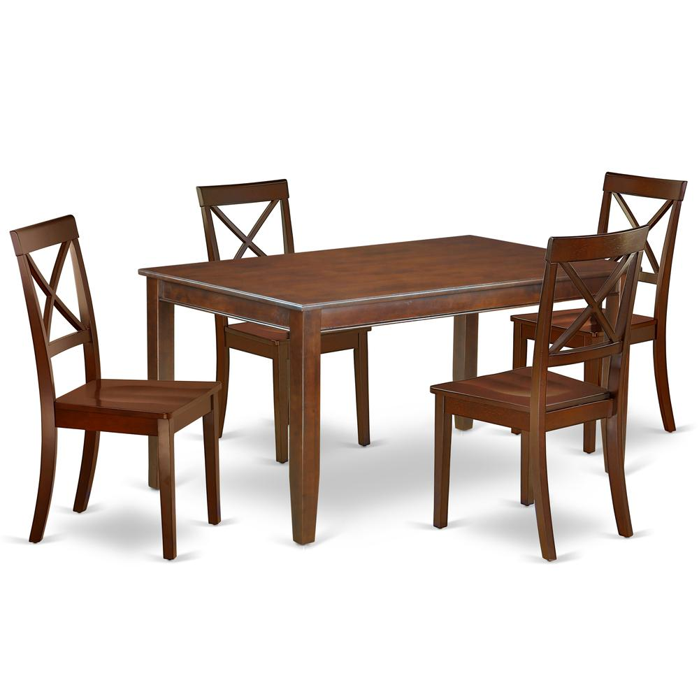 Dining Room Set Mahogany, DUBO5-MAH-W