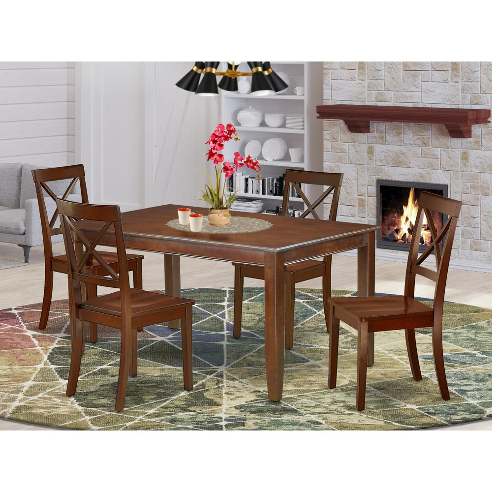 Dining Room Set Mahogany, DUBO5-MAH-W