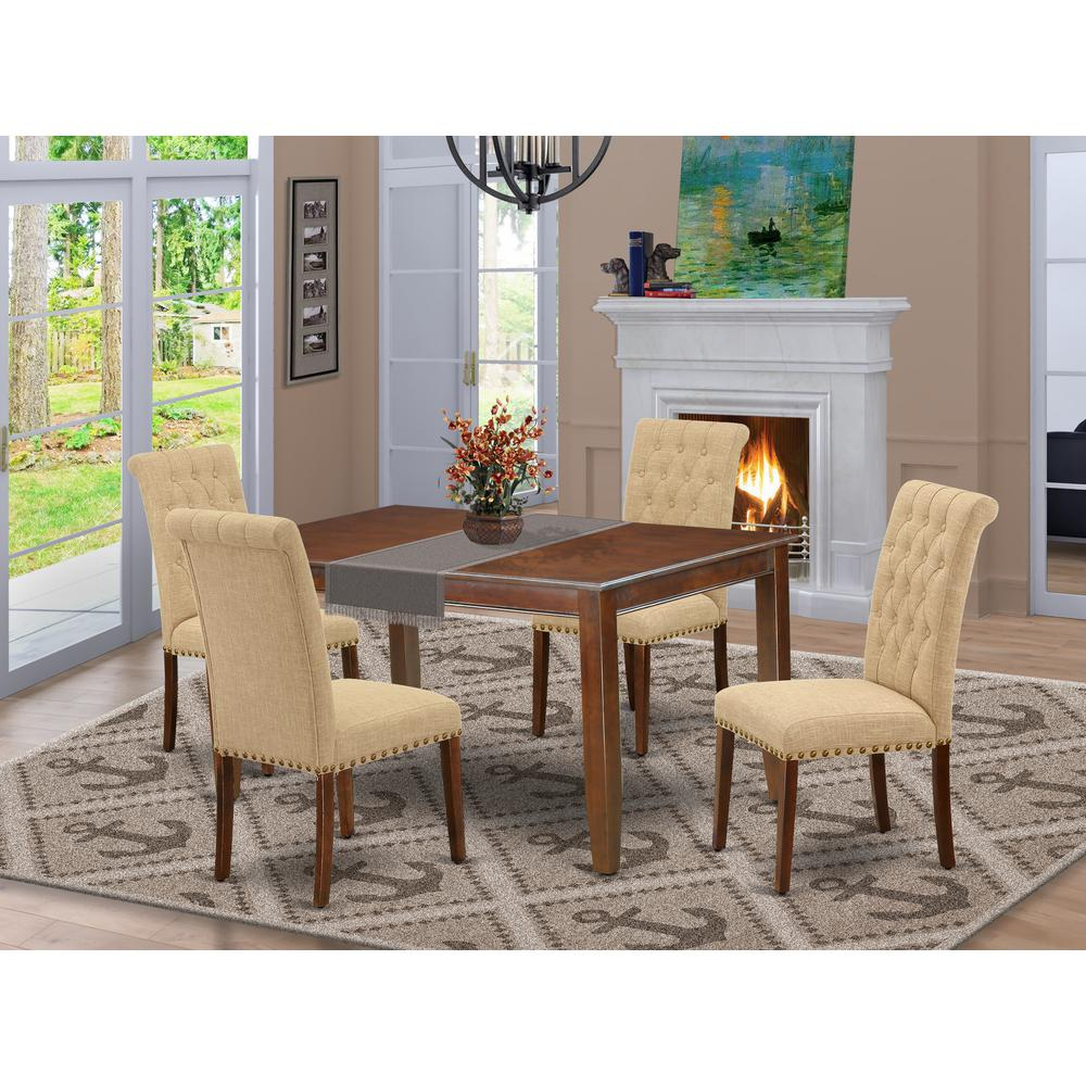 Dining Room Set Mahogany, DUBR5-MAH-04