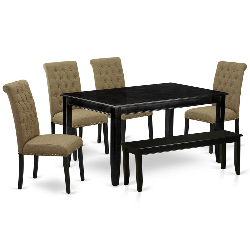 Dining Room Set Black, DUBR6-BLK-17