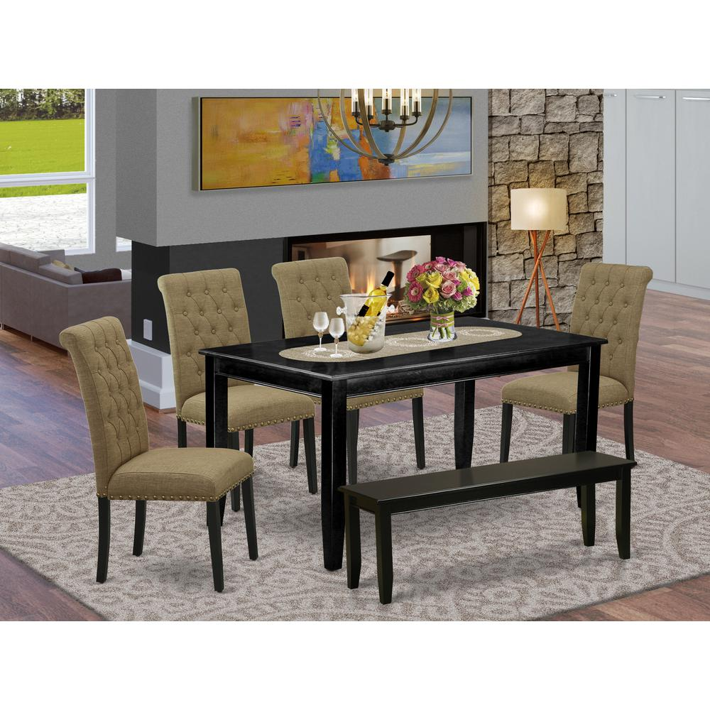 Dining Room Set Black, DUBR6-BLK-17