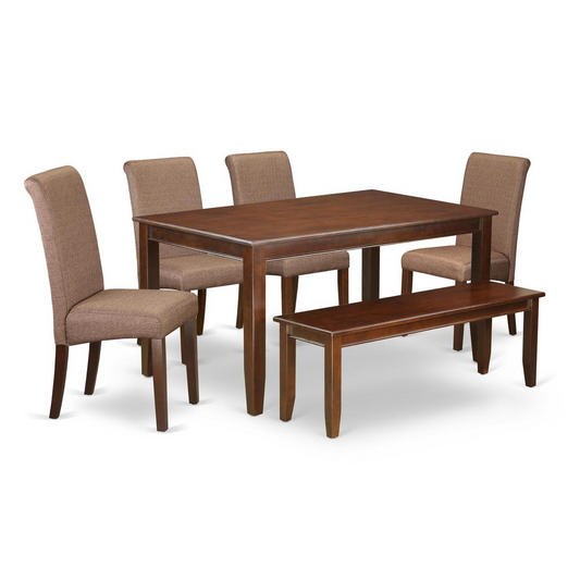 Dining Room Set Mahogany, DUBA6-MAH-18