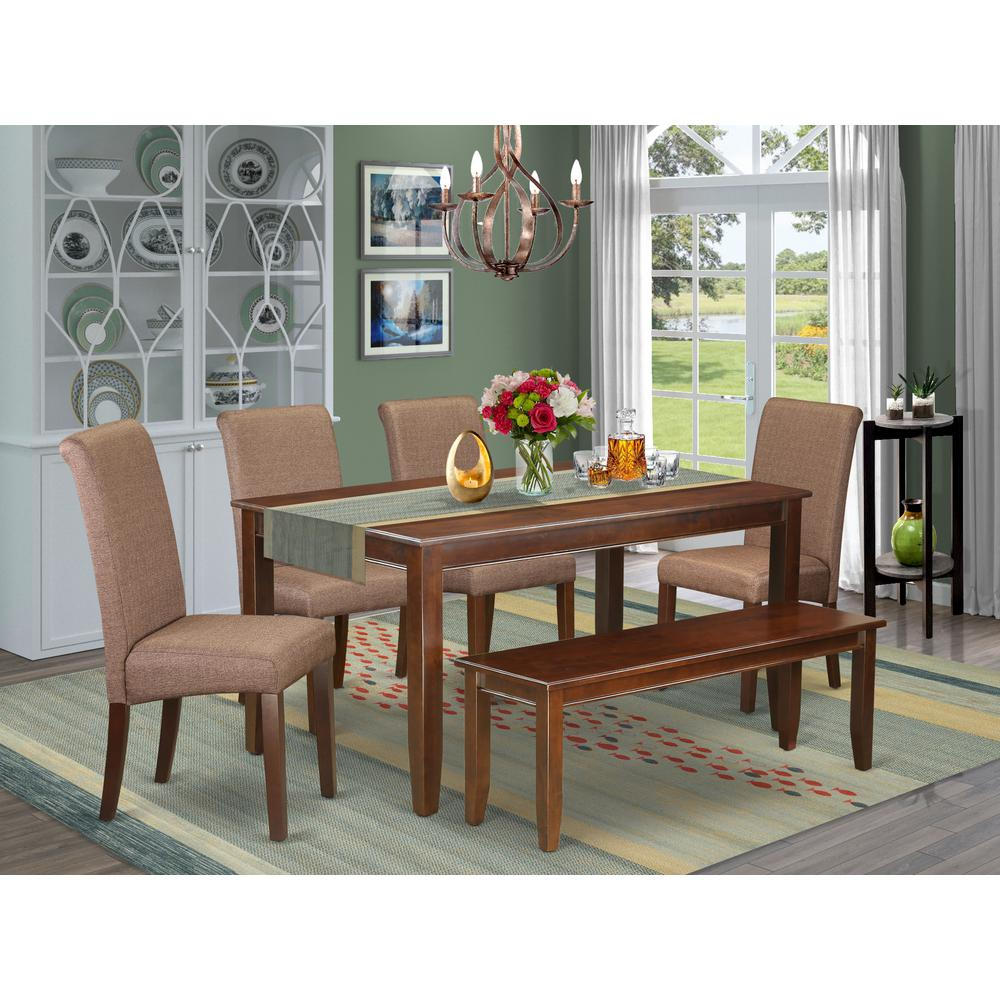 Dining Room Set Mahogany, DUBA6-MAH-18