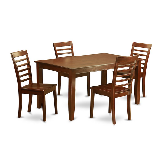 5  PC  Dining  set-Dining  Table  with  4  Kitchen  Chairs