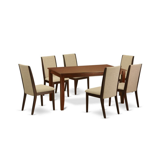 Dining Room Set Mahogany, DULA7-MAH-04