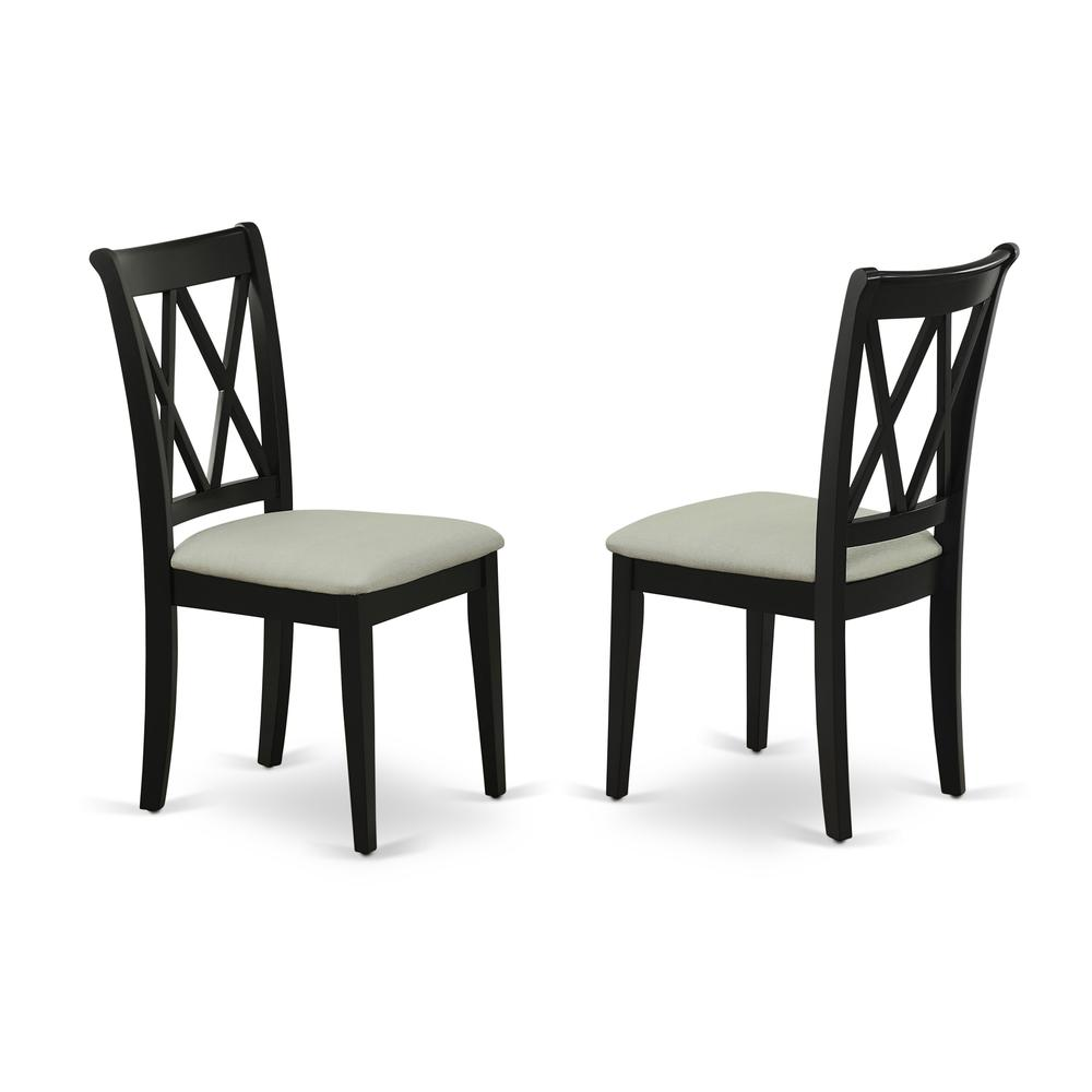 Dining Room Set Black, DUCL7-BLK-C