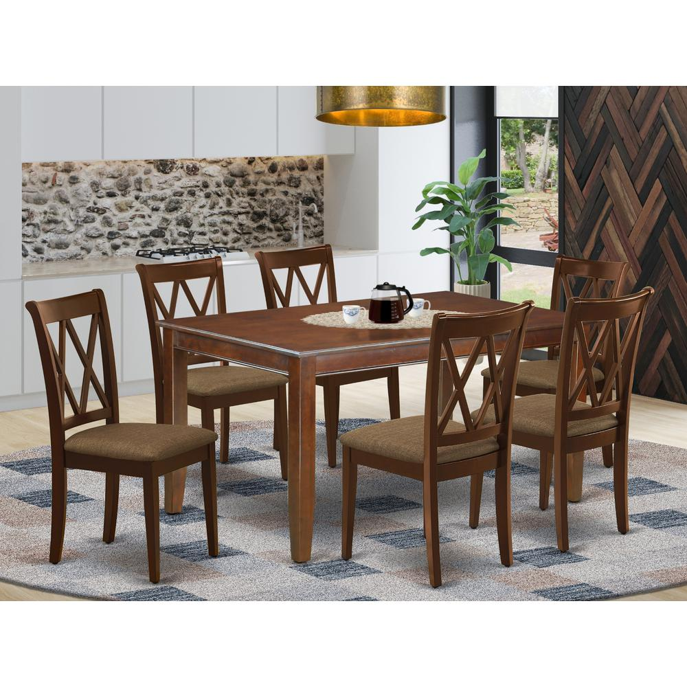 Dining Room Set Mahogany, DUCL7-MAH-C