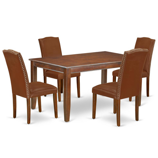 Dining Room Set Mahogany, DUEN5-MAH-66