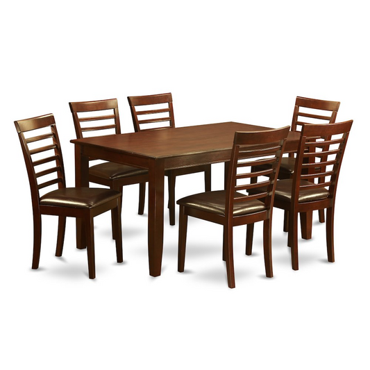 7  PC  Dining  room  set-Dining  Table  with  6  matching  Chairs