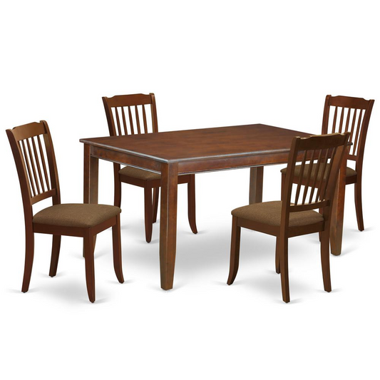 Dining Room Set Mahogany, DUDA5-MAH-C