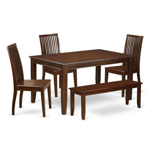 Dining Room Set Mahogany, DUIP6-MAH-W