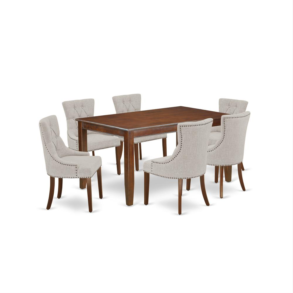 Dining Room Set Mahogany, DUFR7-MAH-05