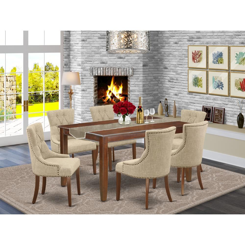 Dining Room Set Mahogany, DUFR7-MAH-05