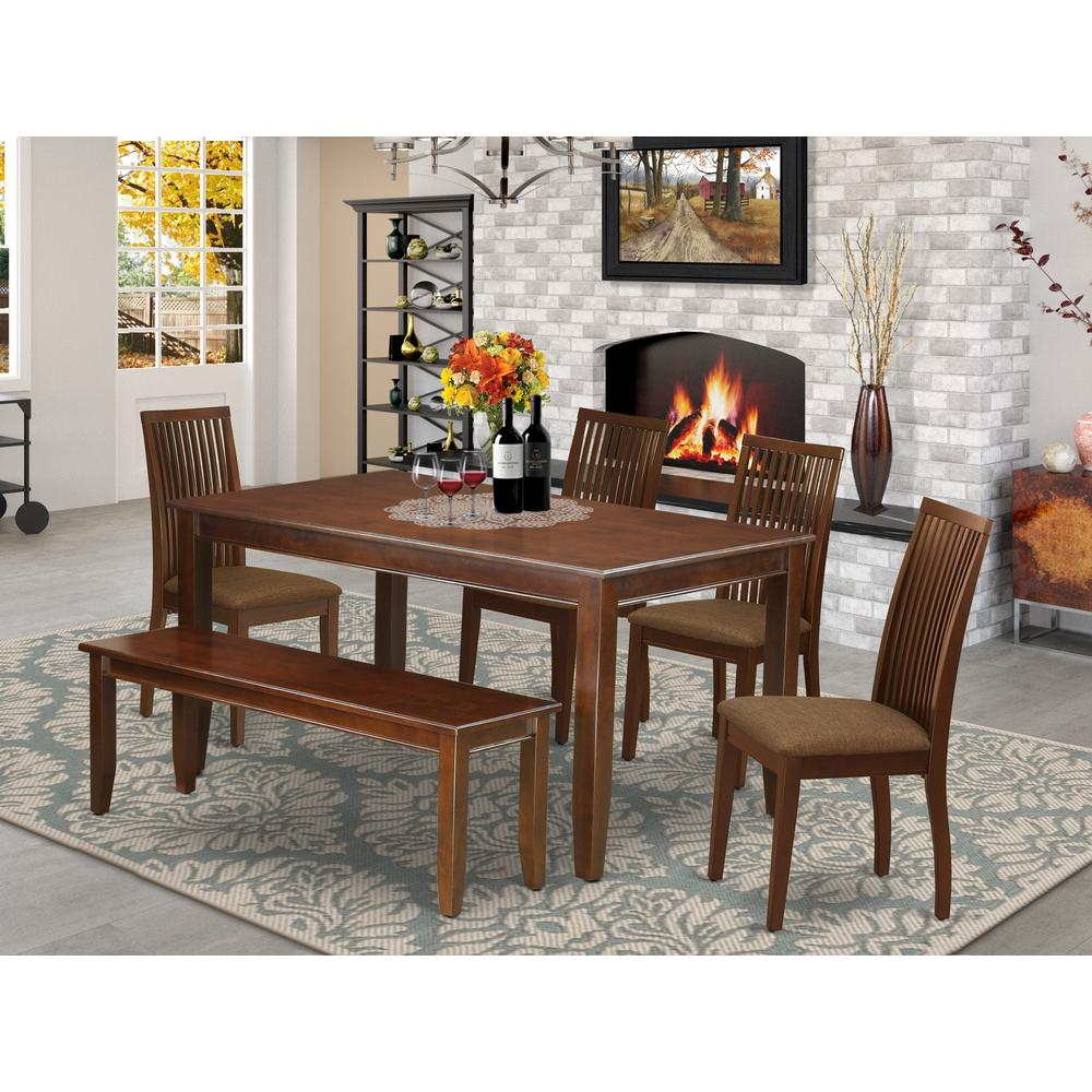 Dining Room Set Mahogany, DUIP6-MAH-C